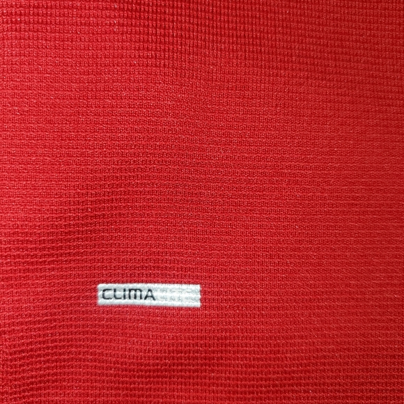 ADIDAS Climalite Golf Embroidered U.S. Navy Seabees Red Polo R.E.D. size Small - Picture 5 of 6